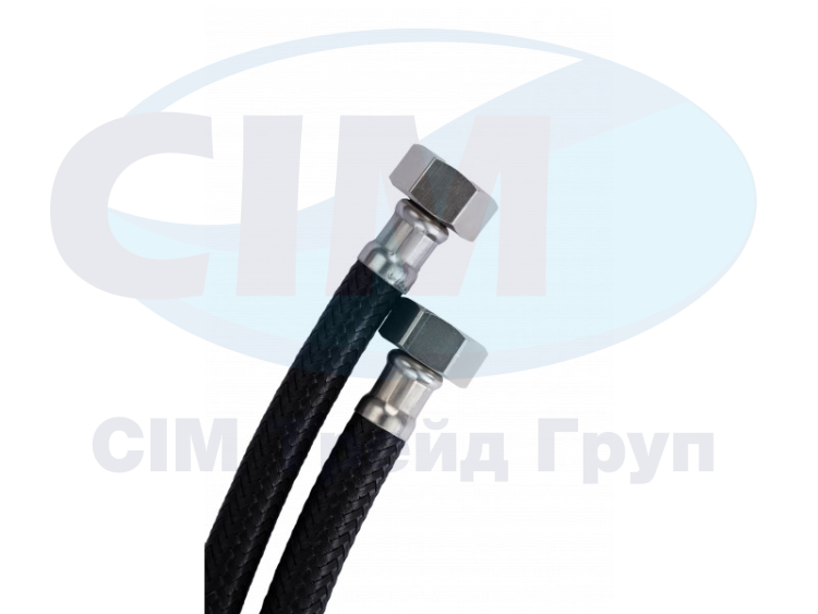 Шланг для води AQUASTRONG NYLON ГГ 50 см (AS11050) Шланг для води AQUASTRONG NYLON ГГ 50 см (AS11050)