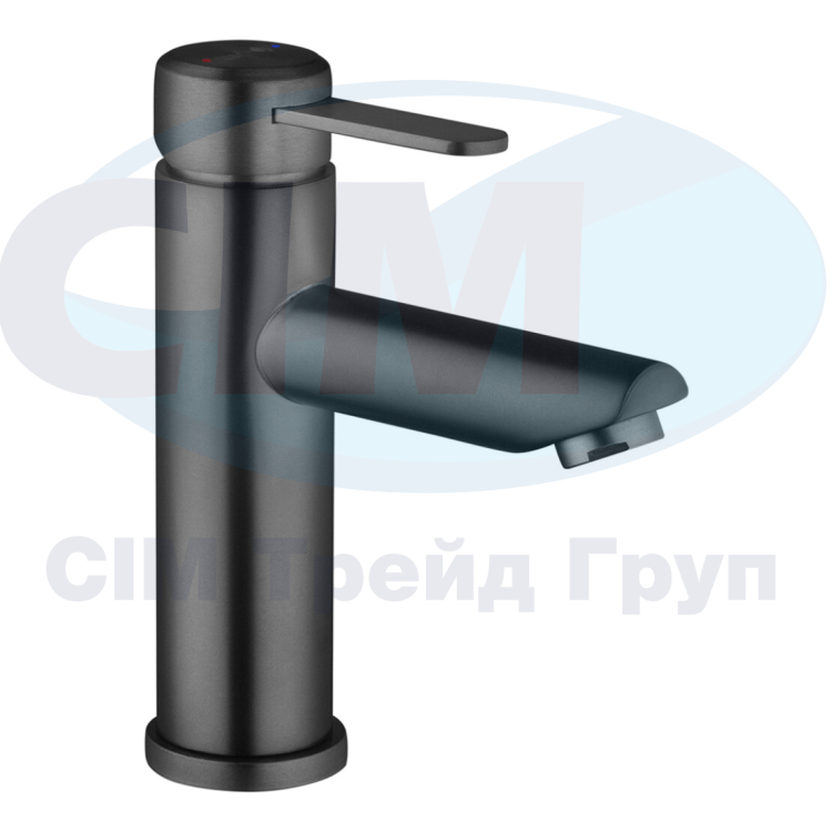 Змішувач раковина картридж Agua нерж. Elposo-INOX010AM (k.35) (без шлг.)