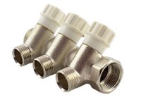 Коллектор вентильный 3/4"x1/2"/2