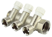 Коллектор вентильный под евроконус 1"x3/4"/3