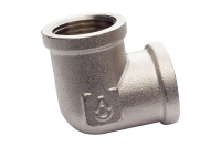 Уголок BRASS 1/2"В-1/2"В никель